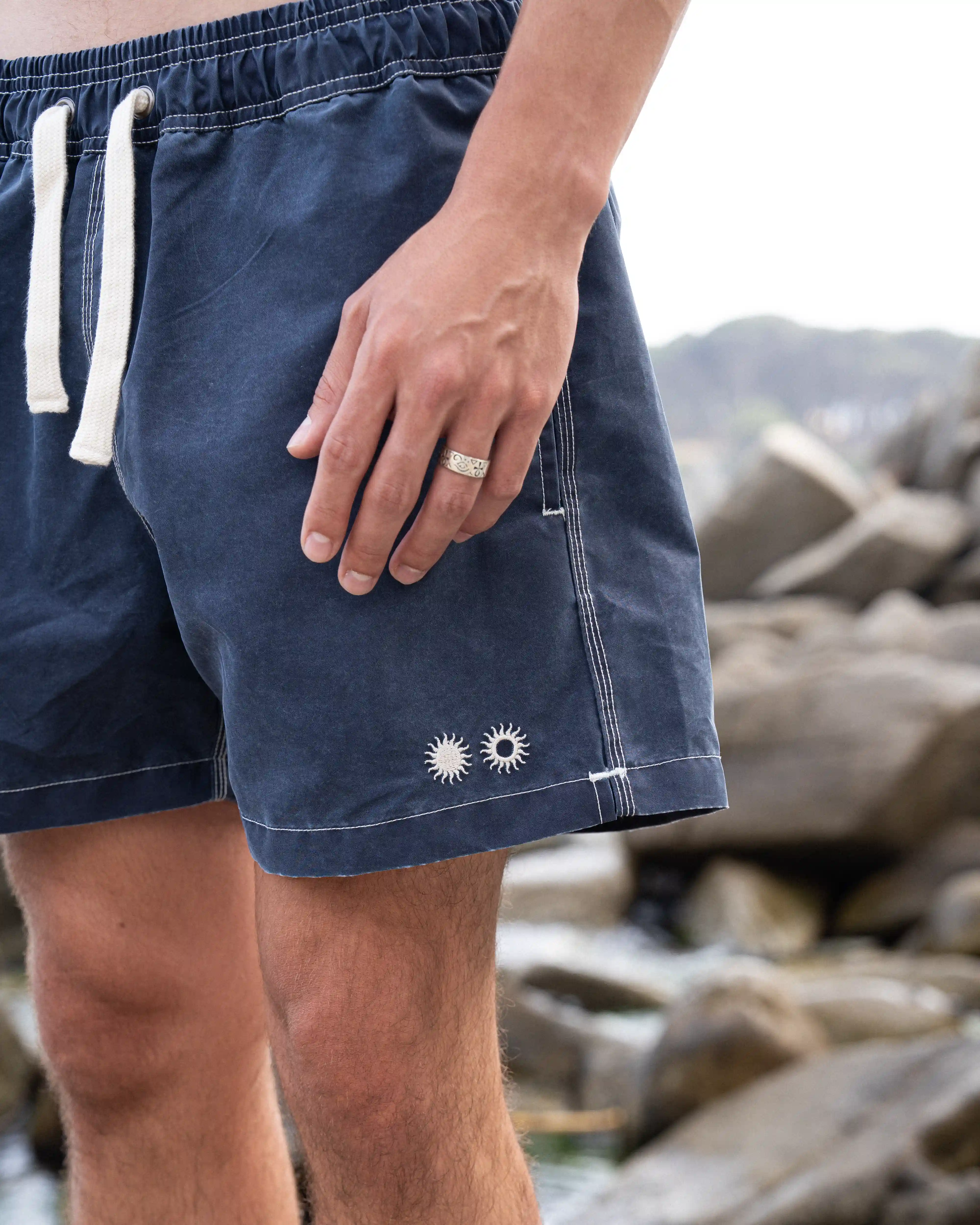 Cala Swim Trunks Dark Blue - Image 8