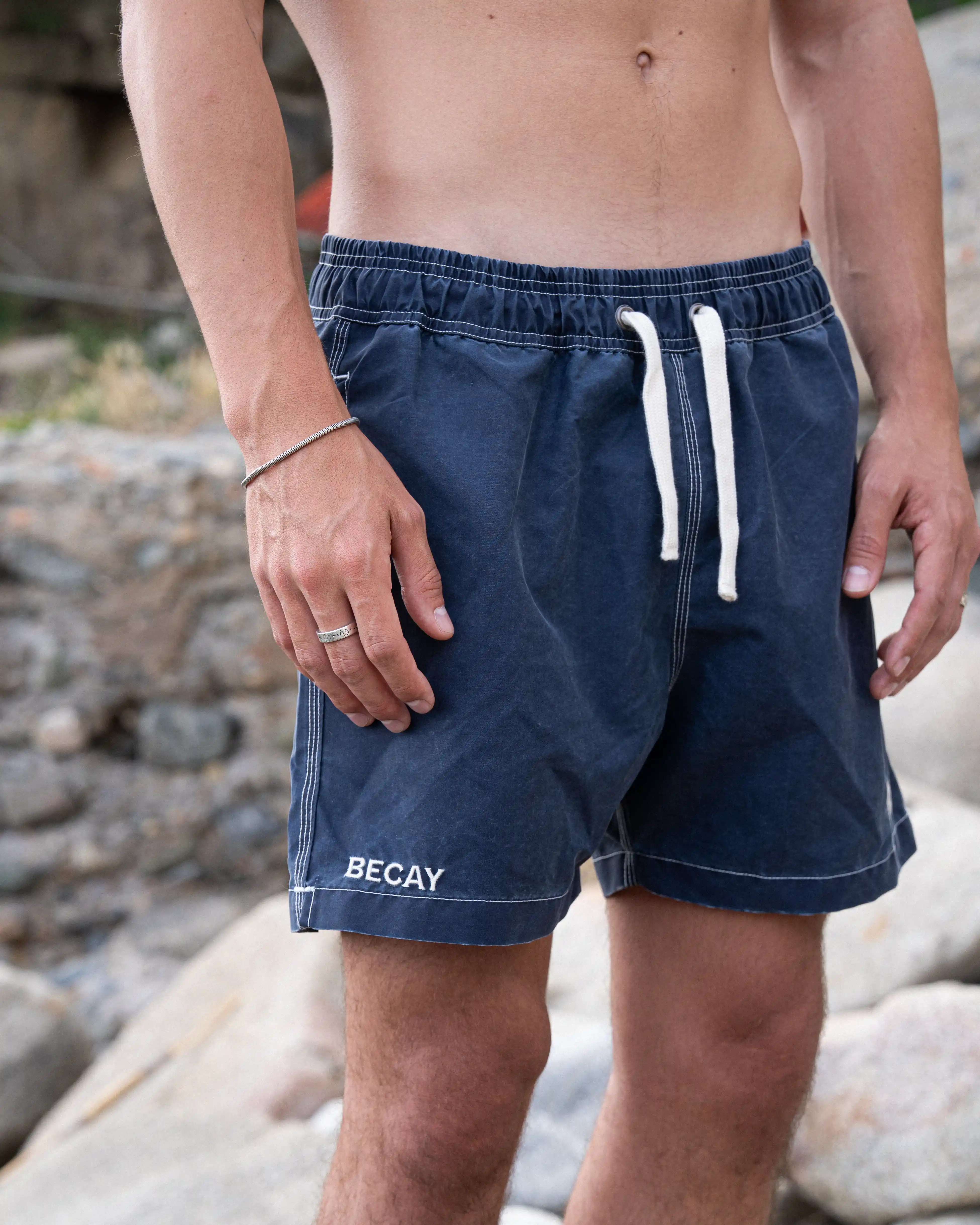 Cala Swim Trunks Dark Blue - Image 9