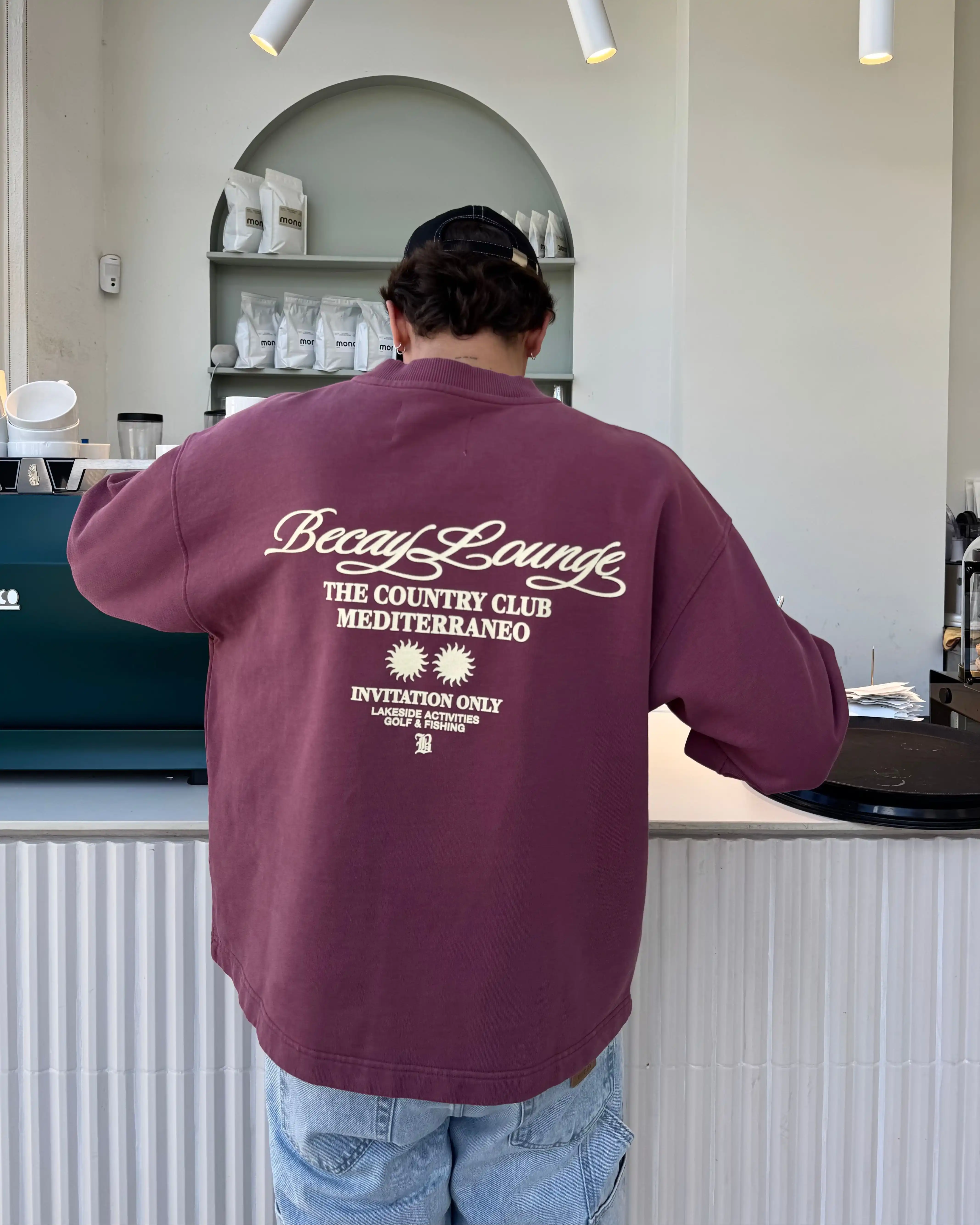 Club Crewneck Wine - Image 3