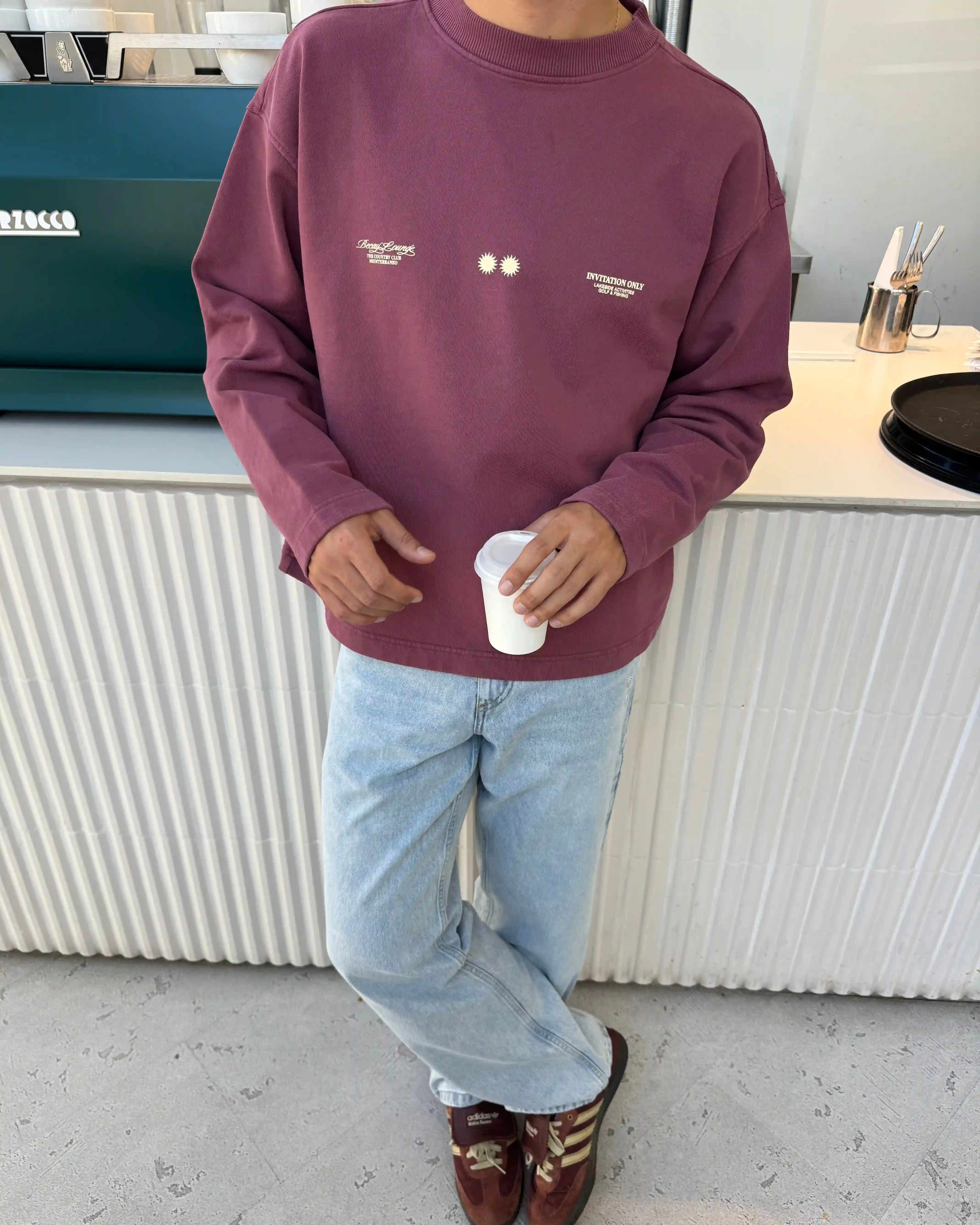 Club Crewneck Wine - Image 4