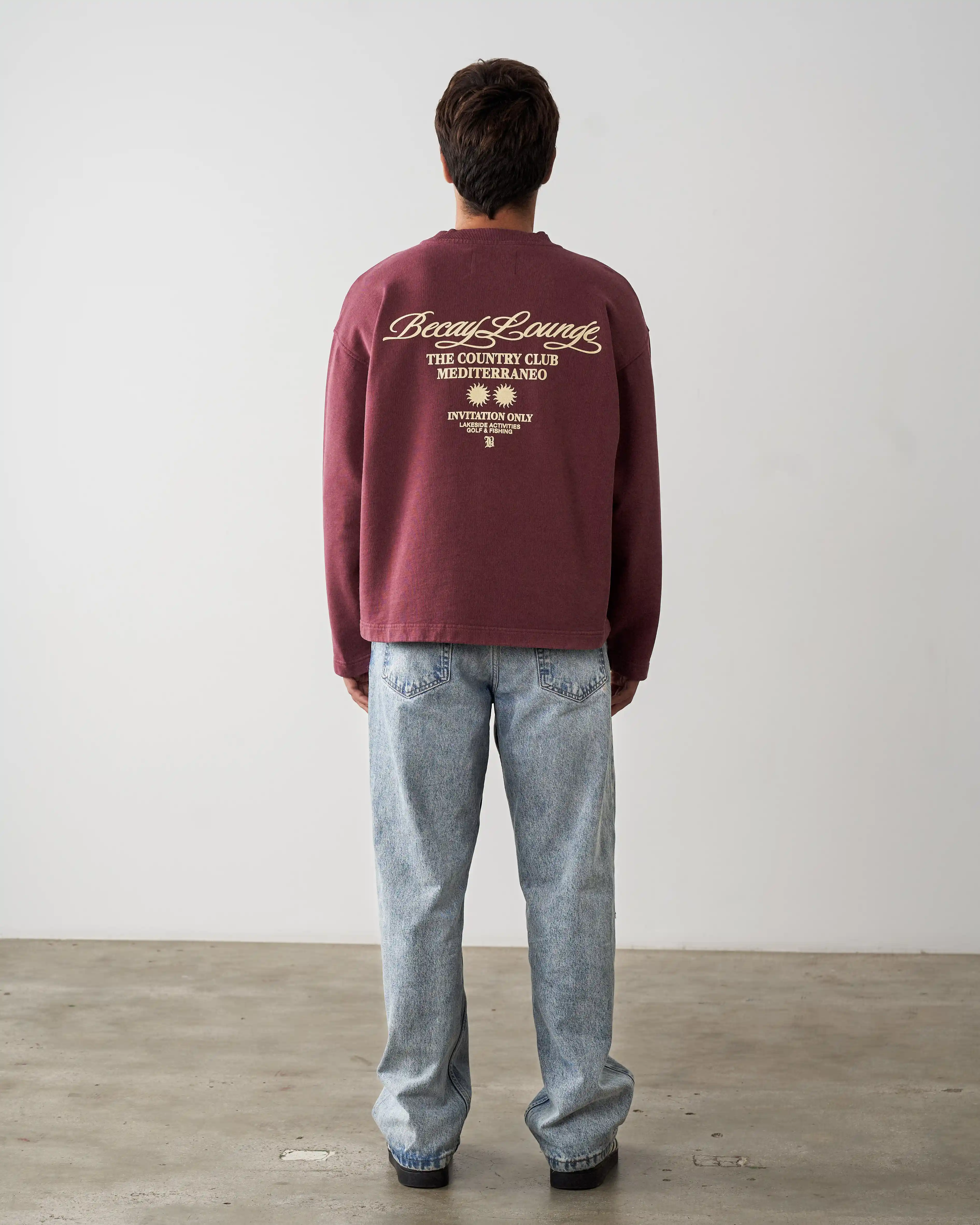 Club Crewneck Wine - Image 5