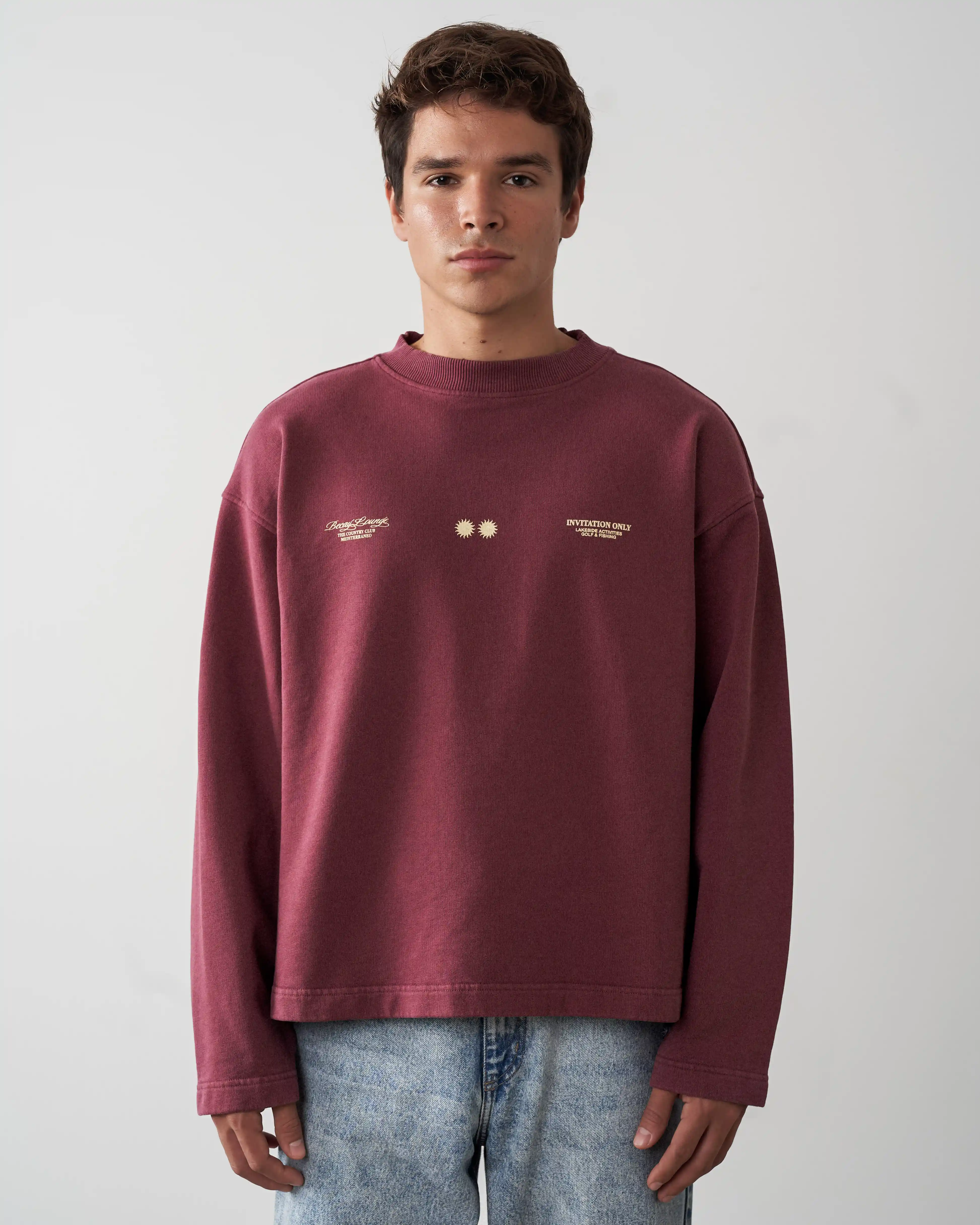 Club Crewneck Wine - Image 7