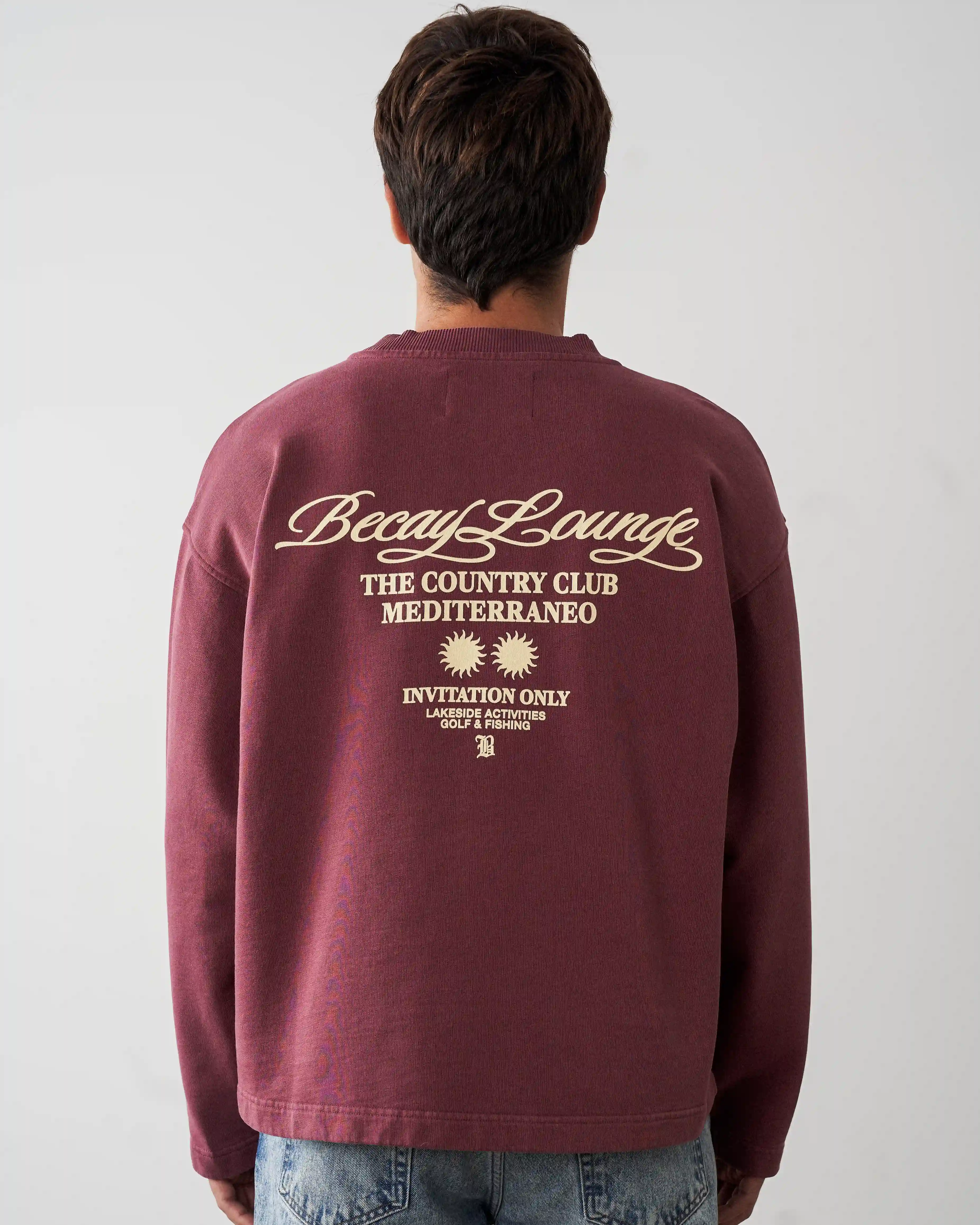 Club Crewneck Wine - Image 8