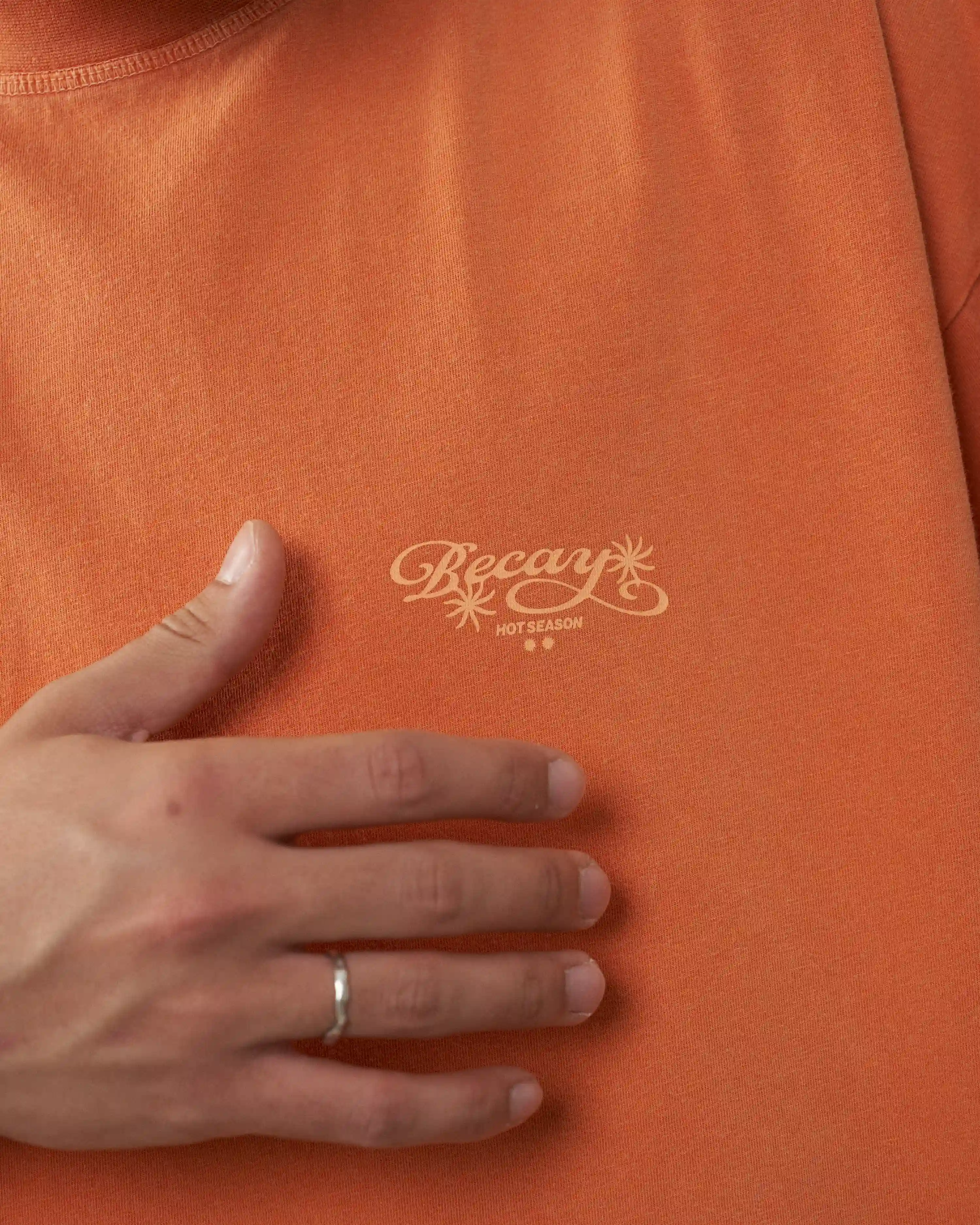 Flowers T-Shirt Orange - Image 5