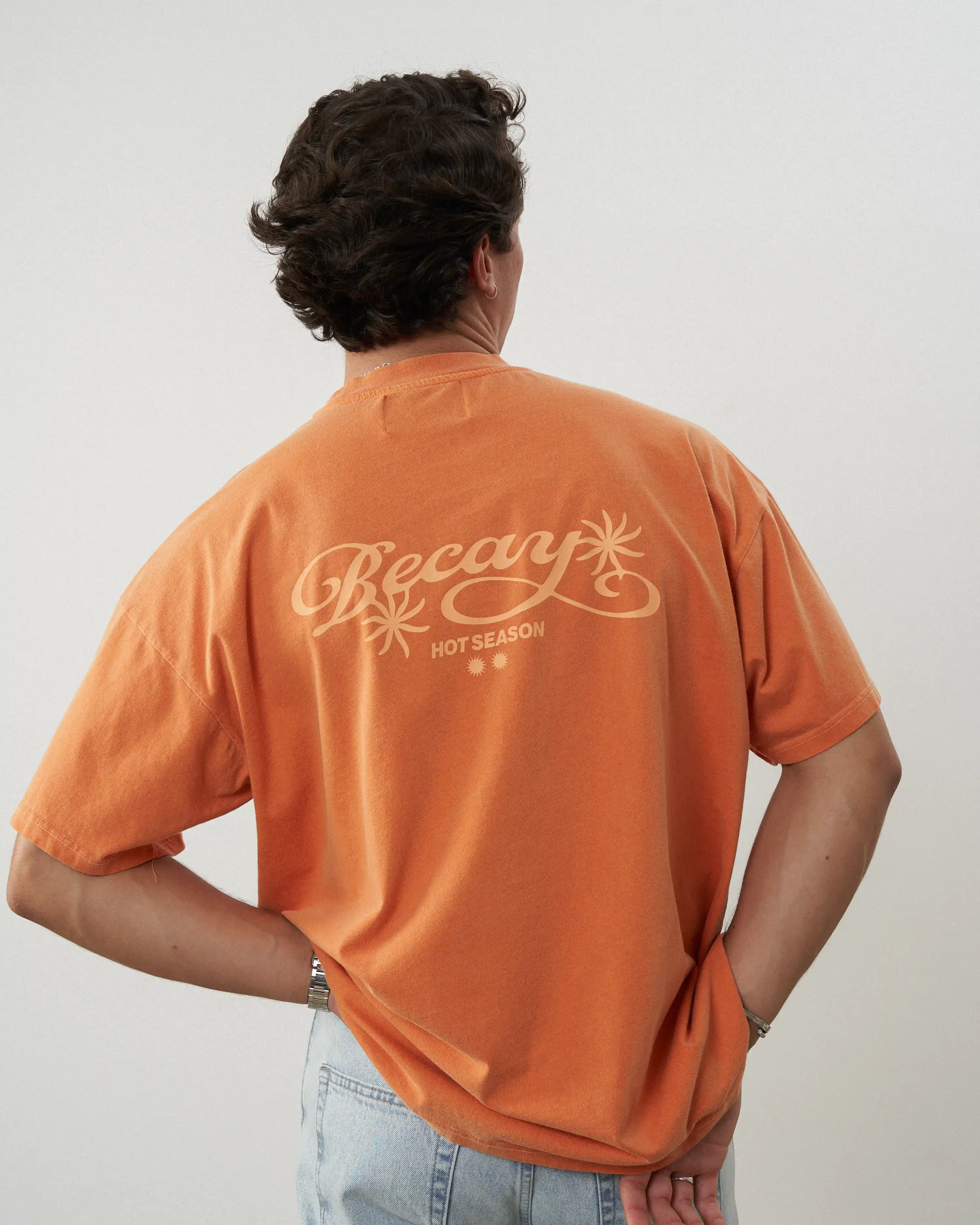 Flowers T-Shirt Orange - Image 6