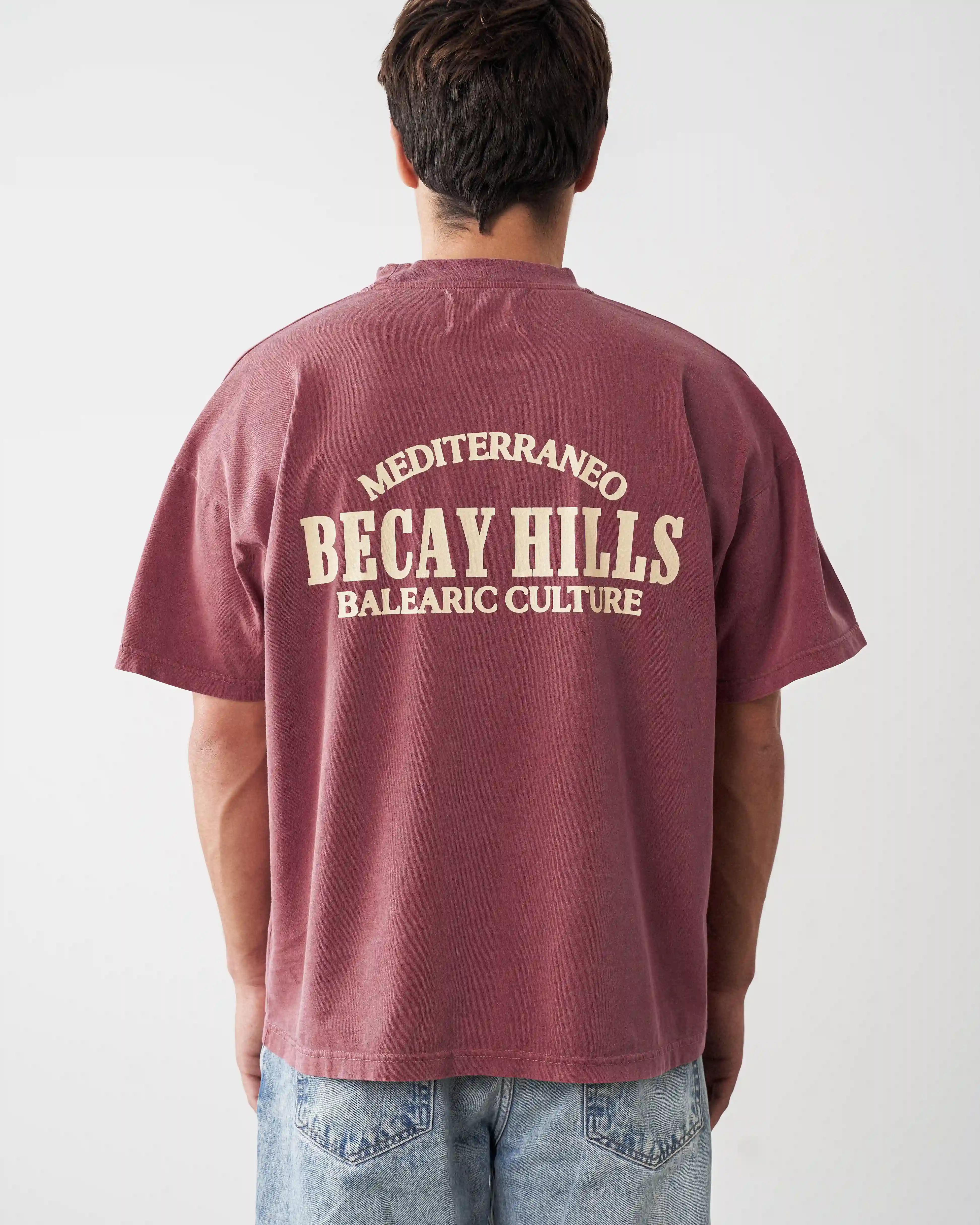 Hills T-Shirt Wine - Image 3