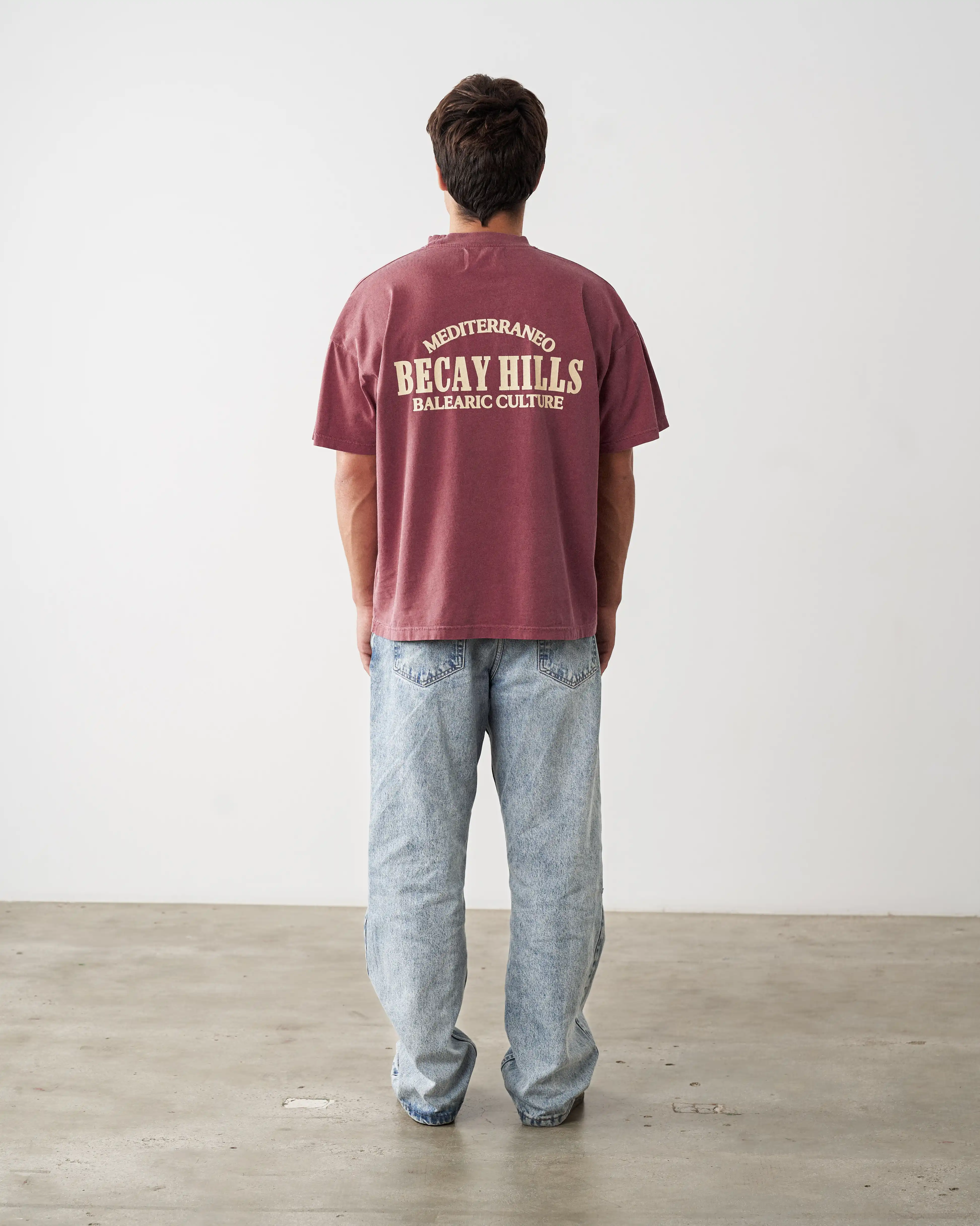 Hills T-Shirt Wine - Image 4