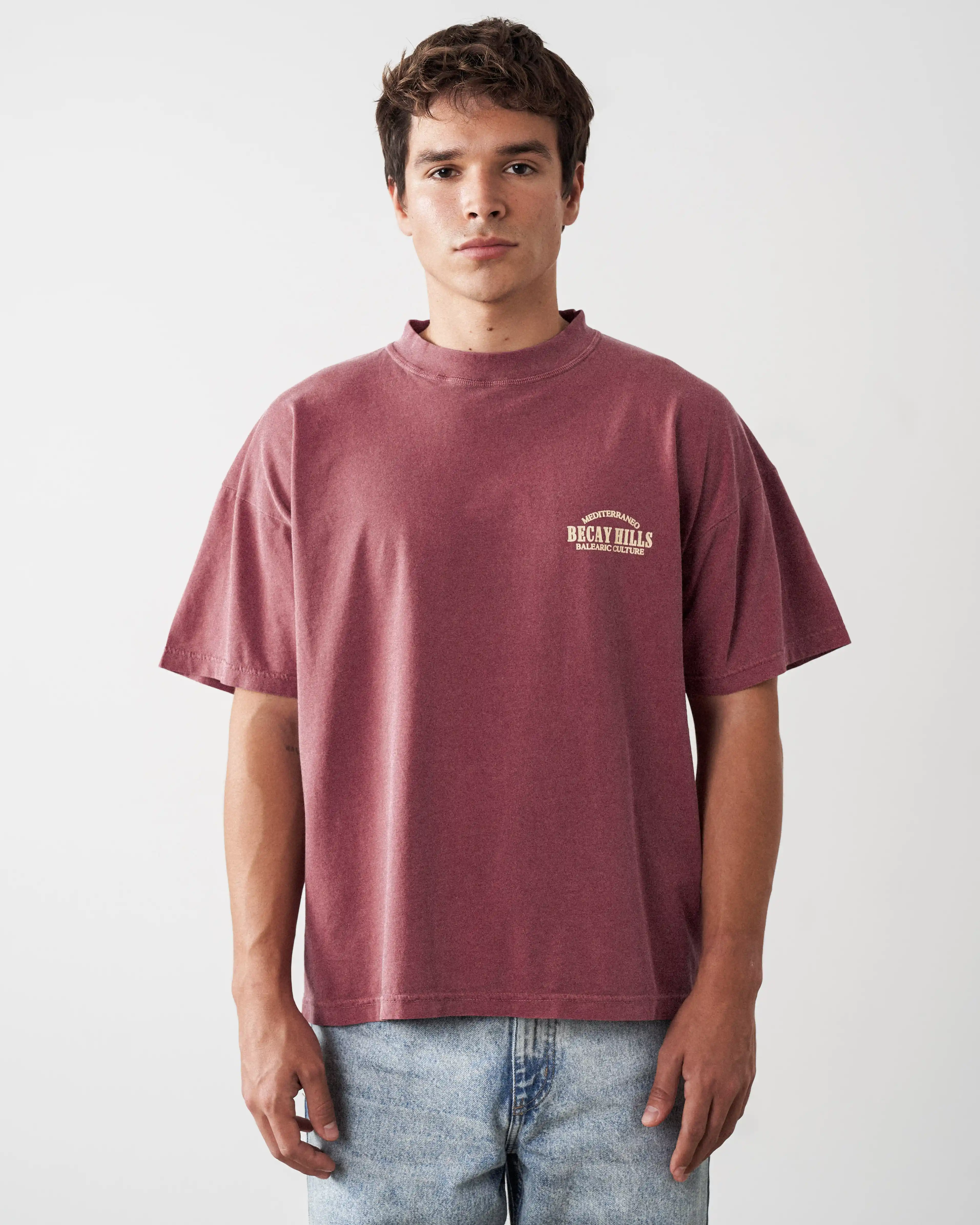 Hills T-Shirt Wine - Image 5