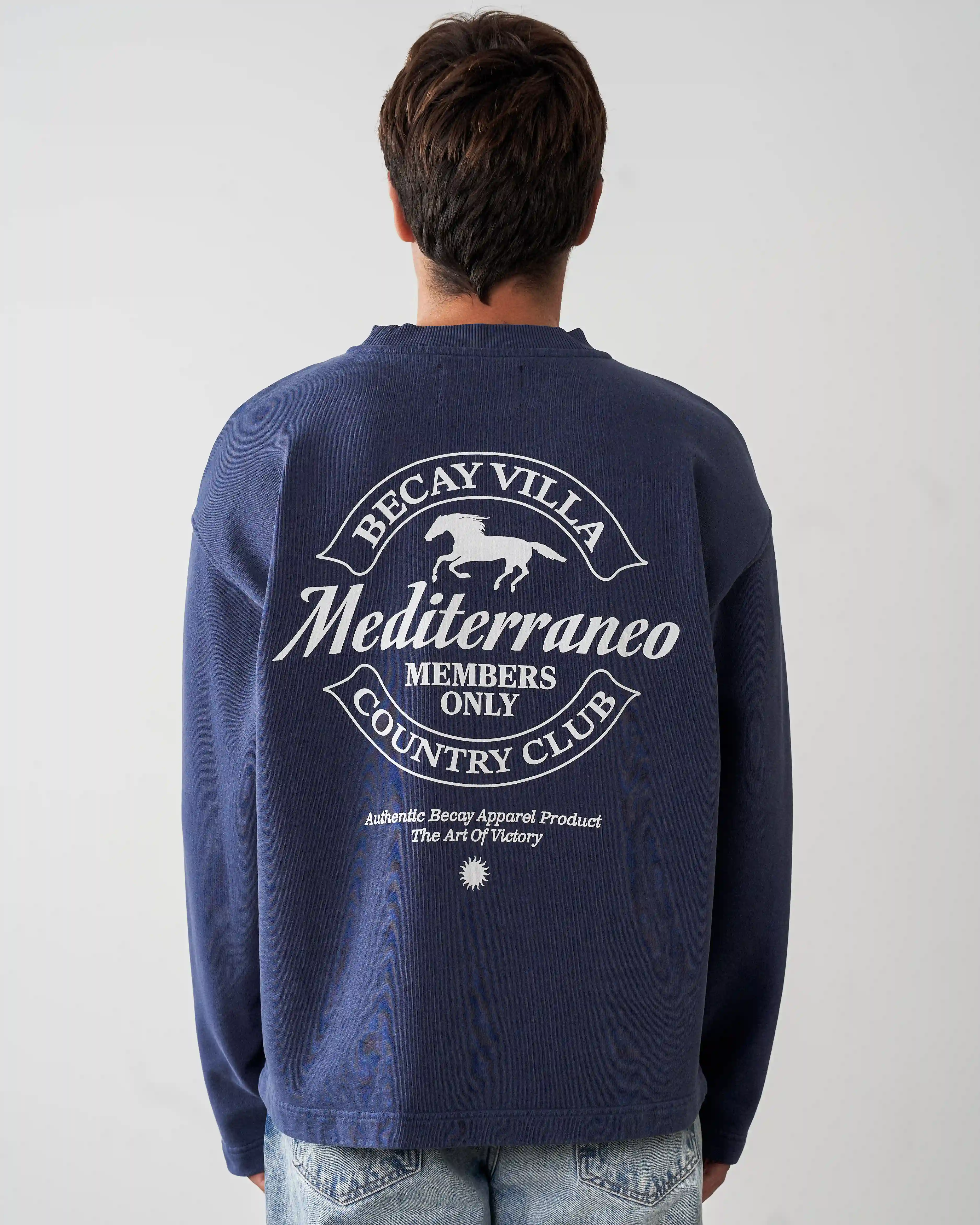 Horse Crewneck Blue - Image 3