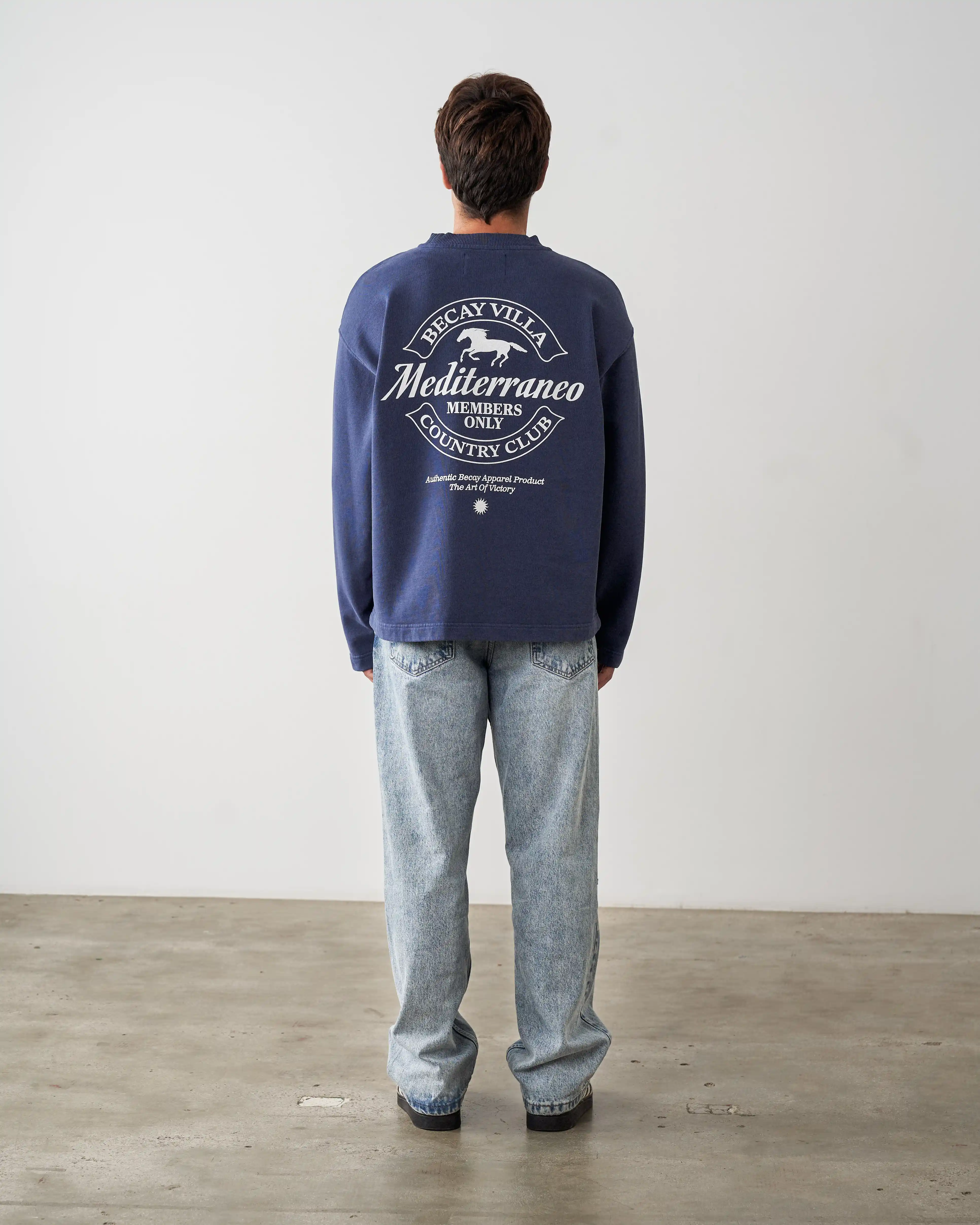 Horse Crewneck Blue - Image 8