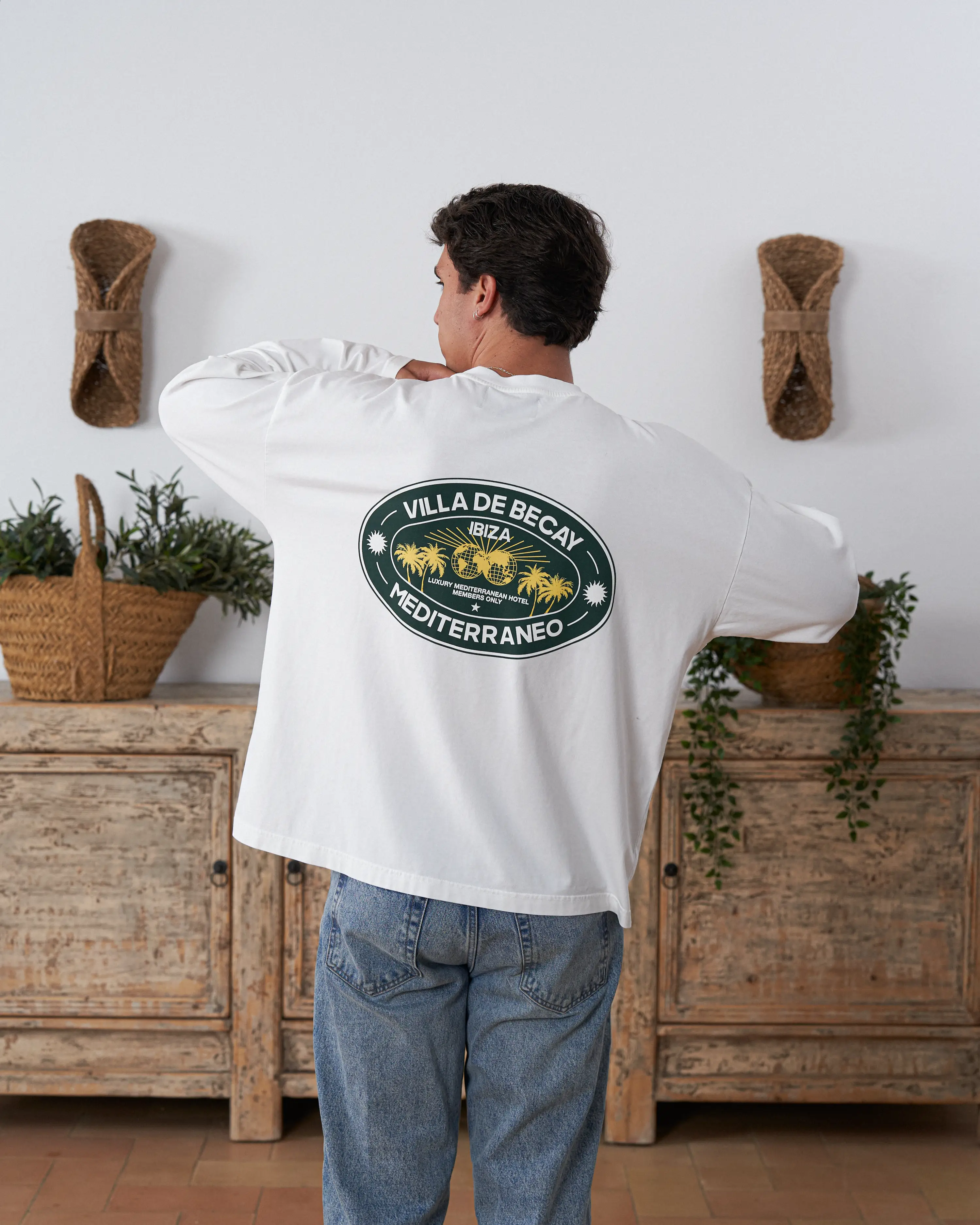 Hotel Longsleeve White & Green - Image 3