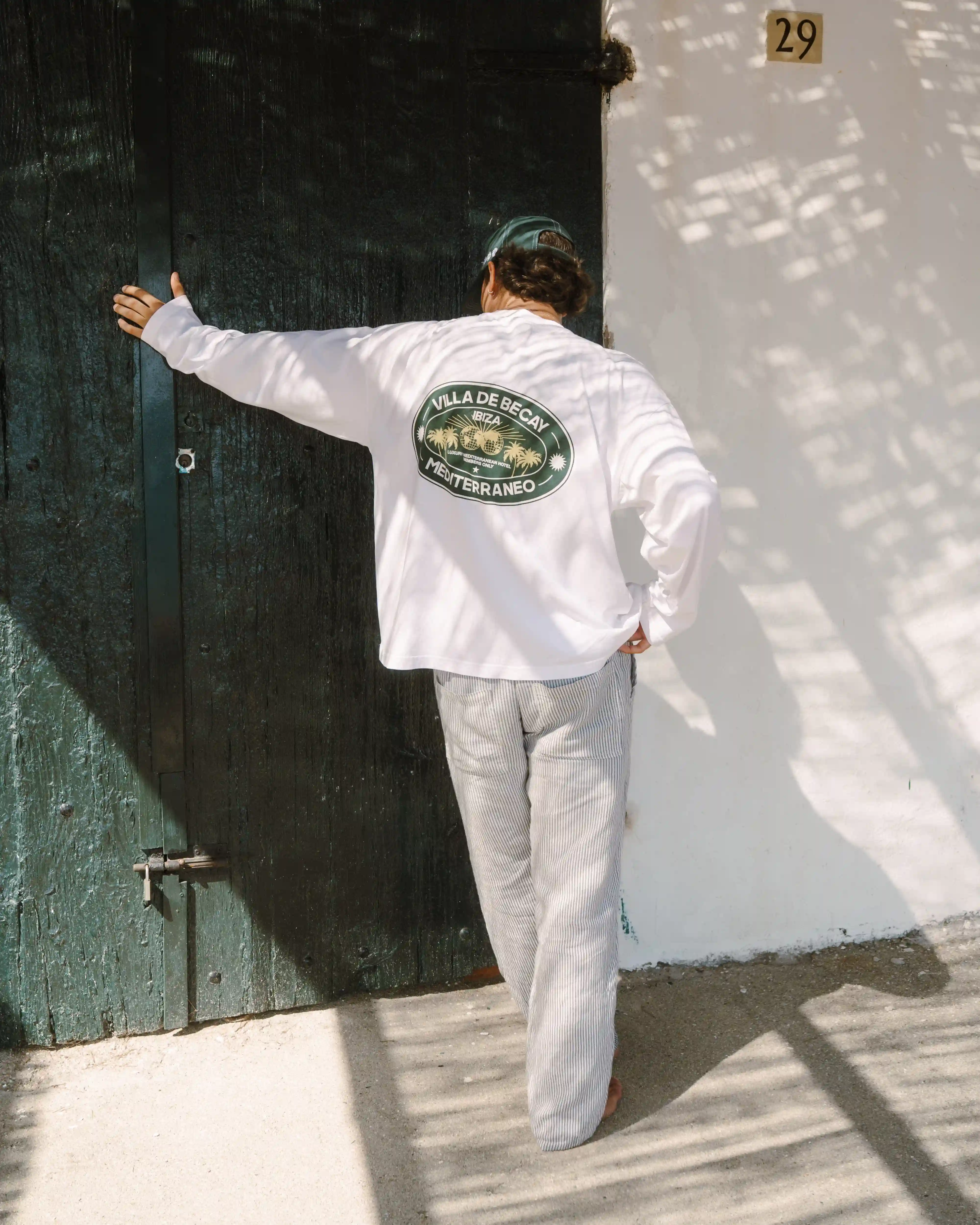 Hotel Longsleeve White & Green - Image 4