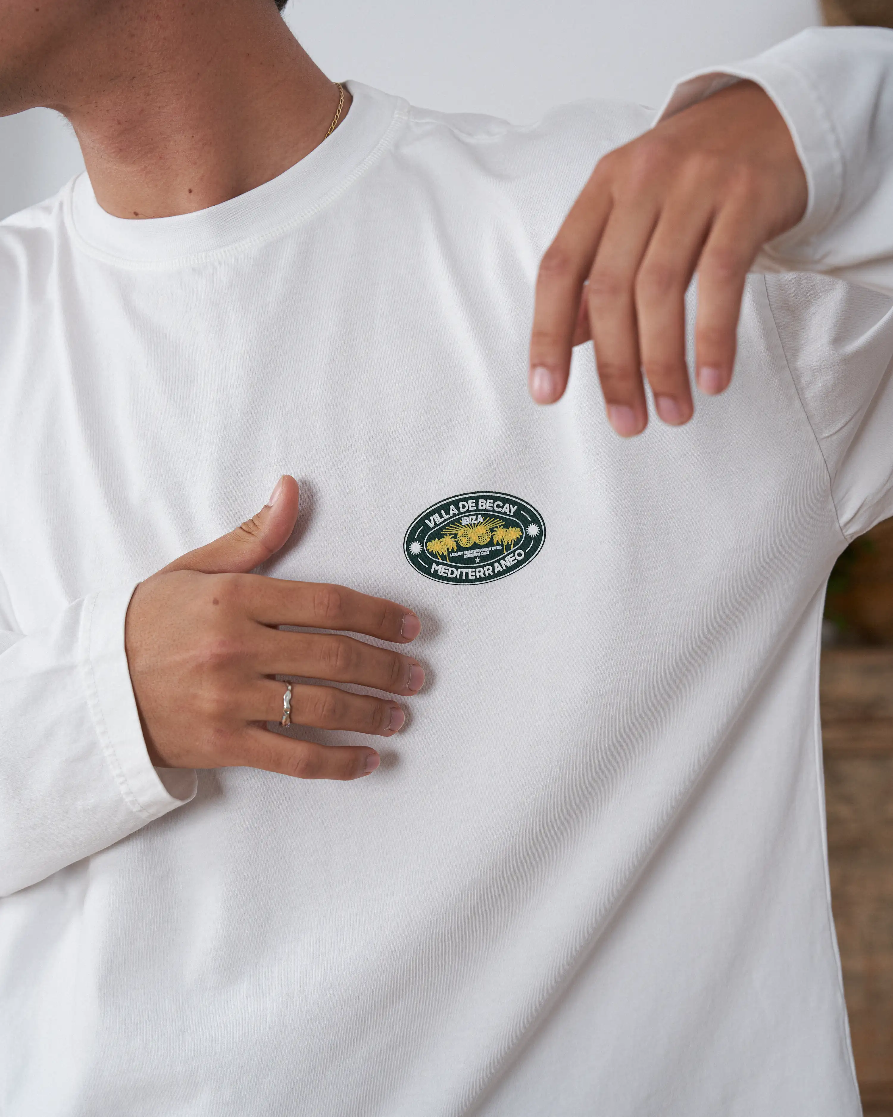 Hotel Longsleeve White & Green - Image 5