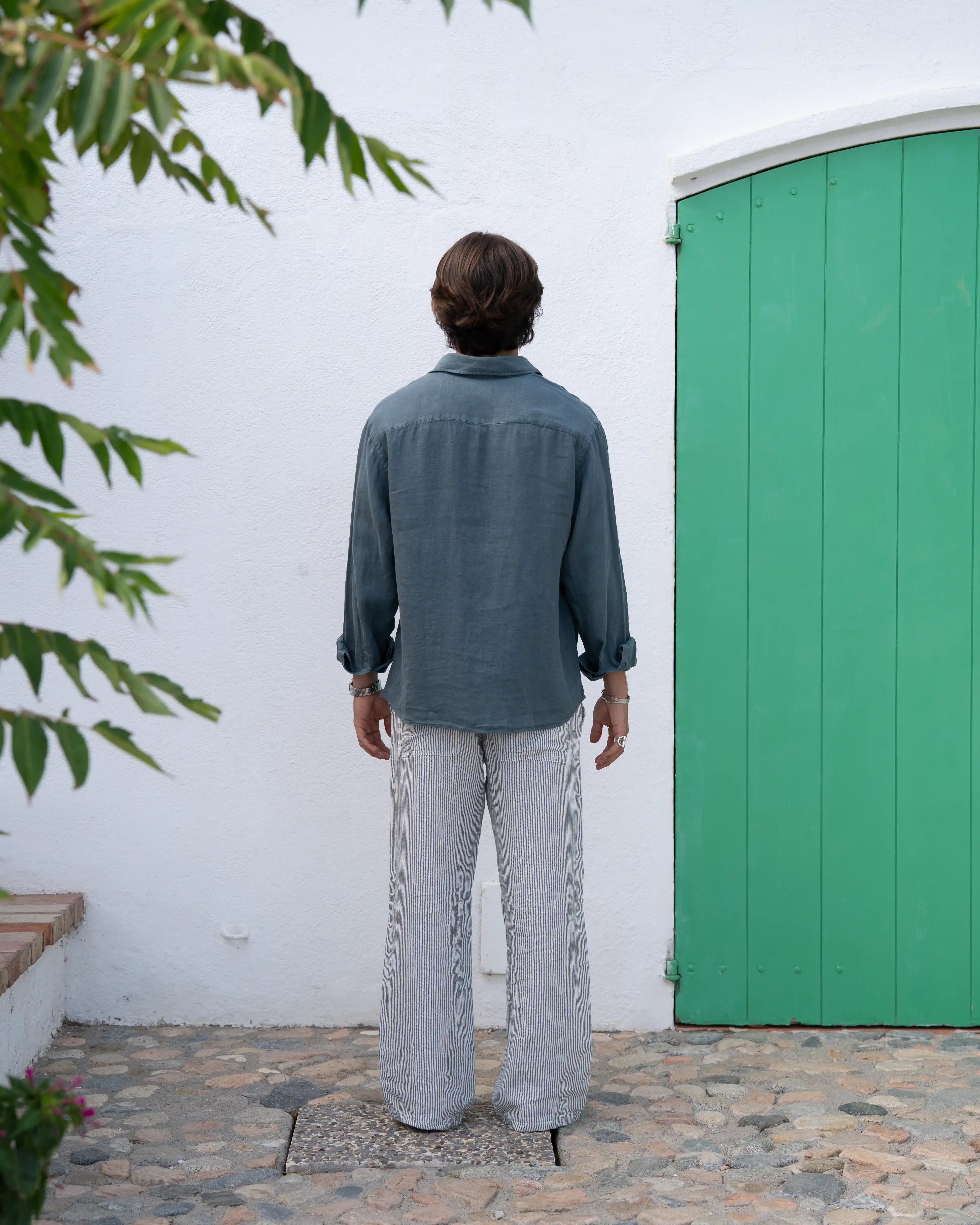 Linen Shirt Green - Image 4