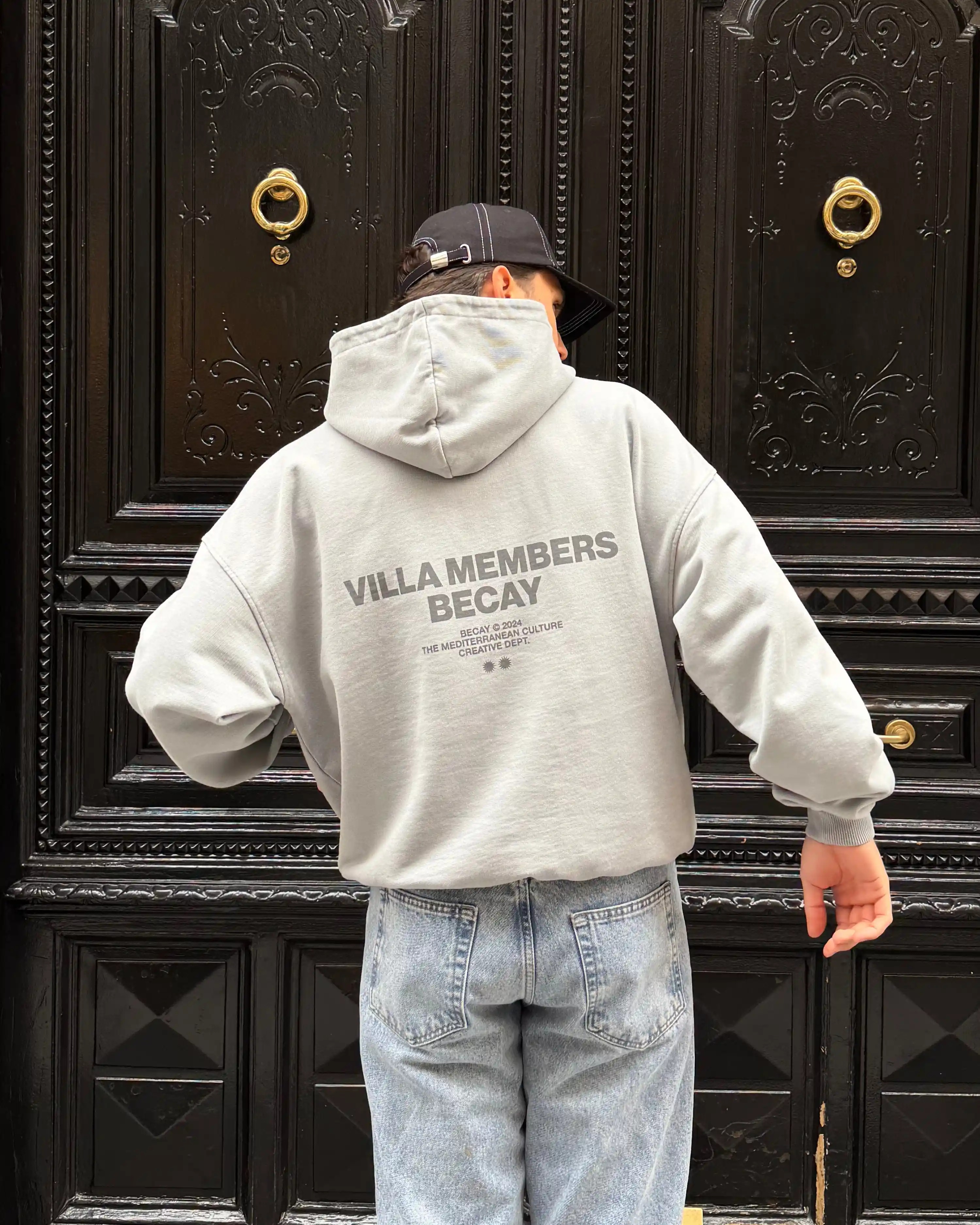 Members Hoodie Grey - Image 6