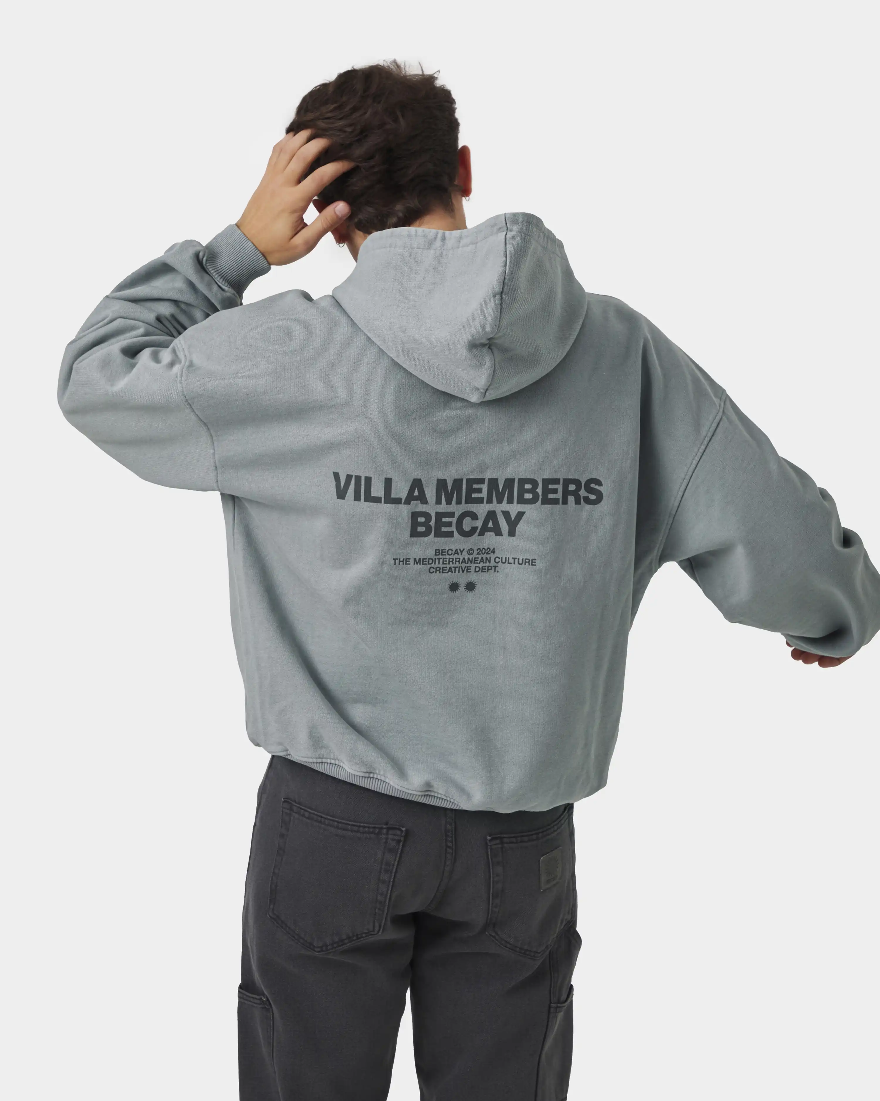 Members Hoodie Grey - Image 8